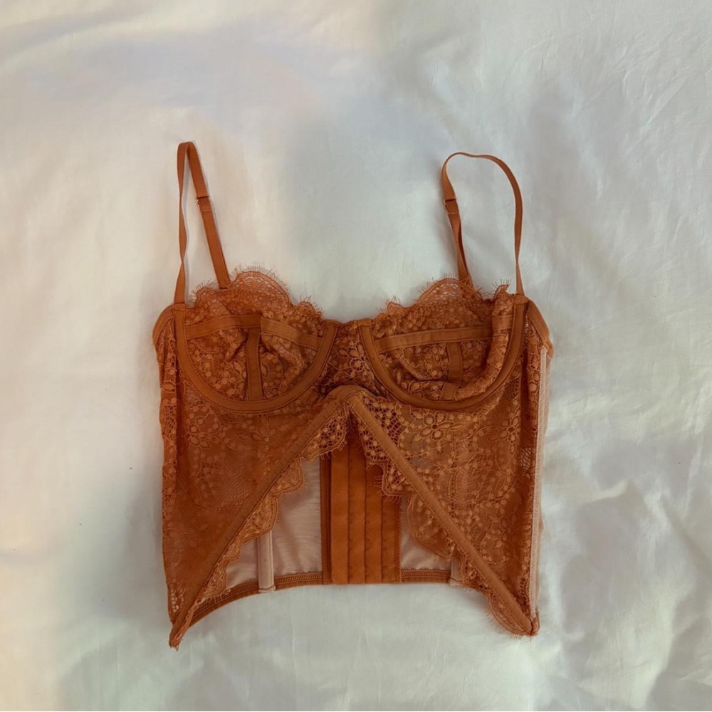 Urban Outfitters Out From Under Corset in Warm Orange